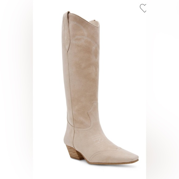 Steve Madden Dollie Suede Western Boots - Picture 1 of 10